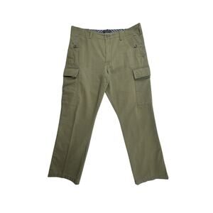 Banana Republic Pants Mens Military Green Twill Paratrooper Cargo 39X31.5